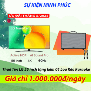 Ưu đãi thuê tivi tặng kèm loa kéo